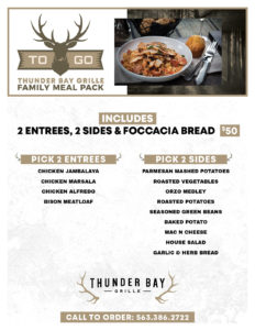 Thunder Bay Grille Family Meal Pack To Go