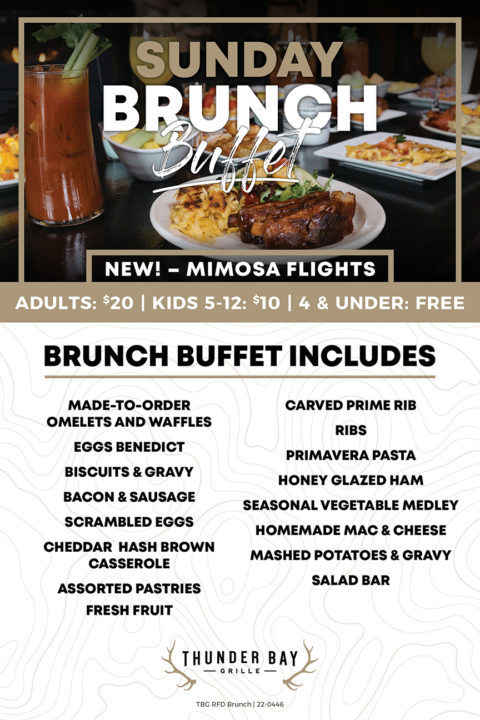 Sunday Brunch Buffet - Thunder Bay Grille