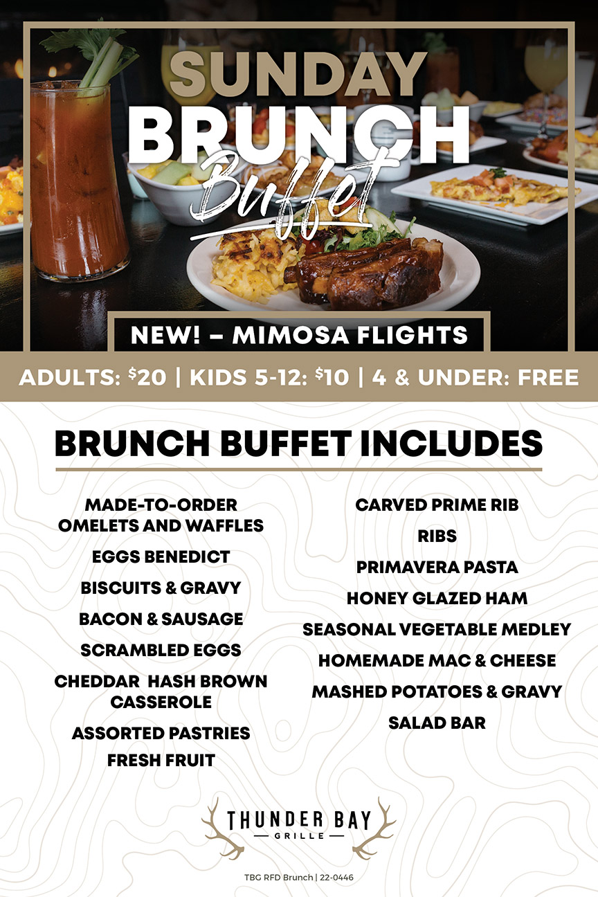 Sunday Brunch Buffet Thunder Bay Grille