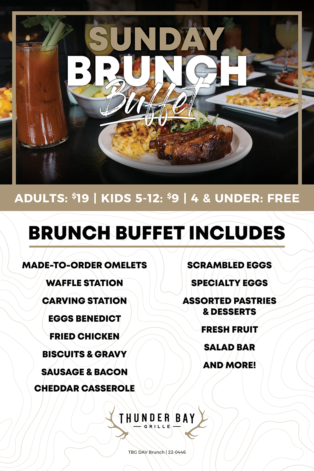 Sunday Brunch Buffet Thunder Bay Grille